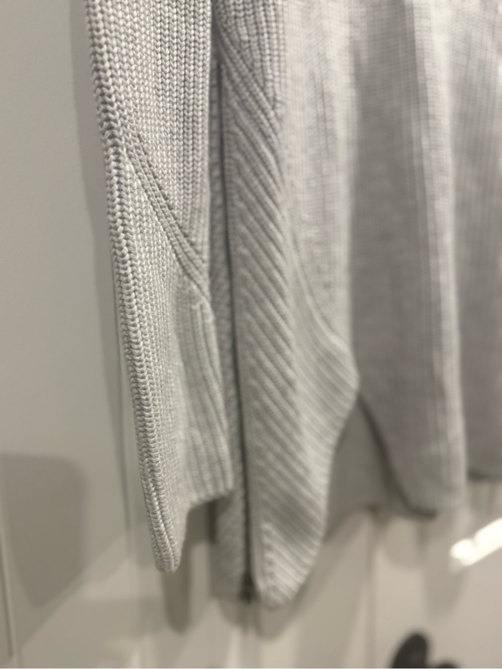 CAbi Gray V-Neck Longline Knit Tunic - Picture 7 of 7